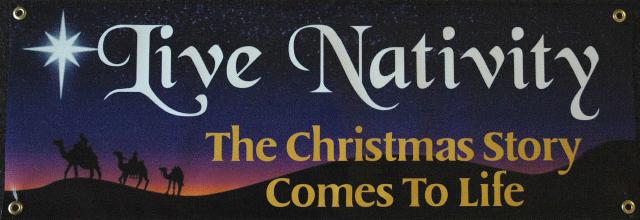 Live Nativity Sign